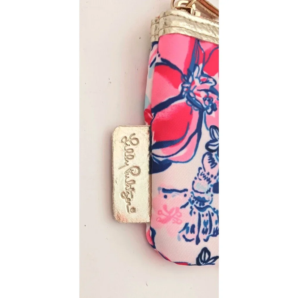 NEW Lilly Pulitzer Velour Beach Towel / Wristlet Set Borealis Blue Swim 30X60